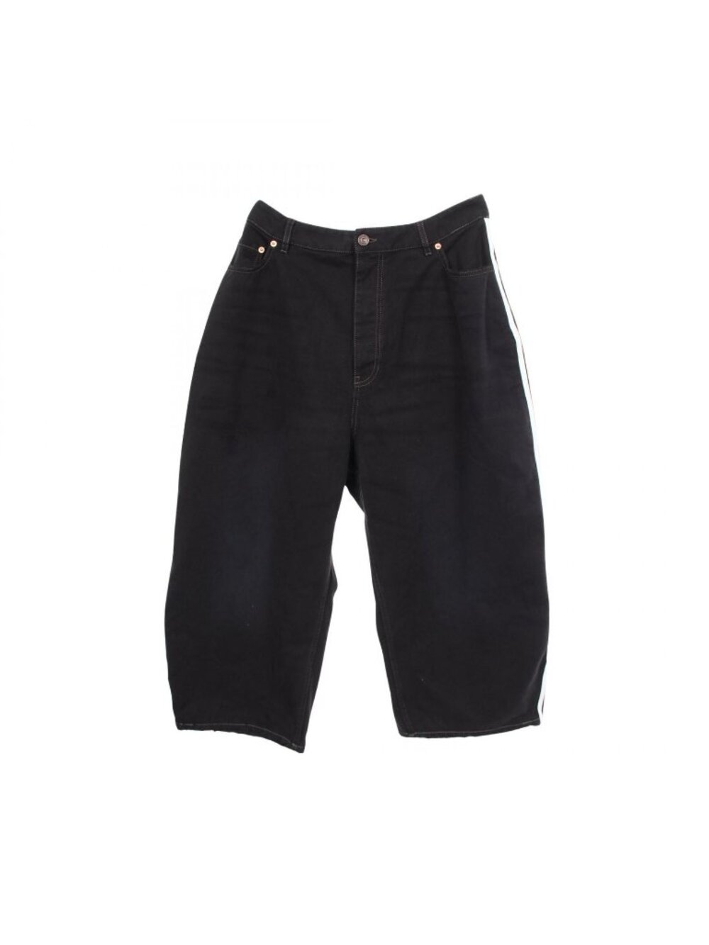 Balenciaga Denim Pants Adidas Distressed Side Line Baggi Cotton